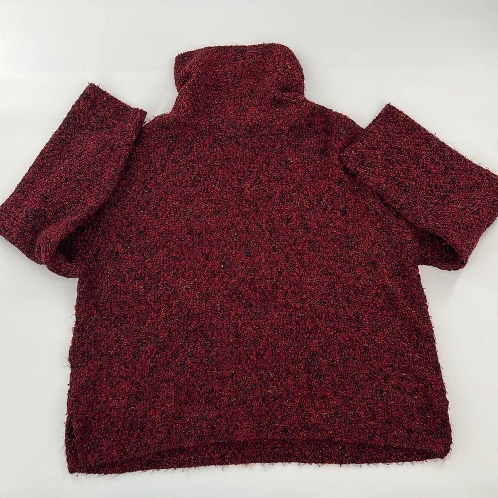 Habitat Red confetti Cowl‎ Neck Sweater Cozy Texture layering essential M/L